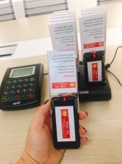 BỘ 8 THẺ RUNG GP1016 TỰ PHỤC VỤ NHÀ HÀNG VÀ TRÀ SỮA KÈM 8 THẺ ( HỖ TRỢ THIẾT KẾ LOGO)